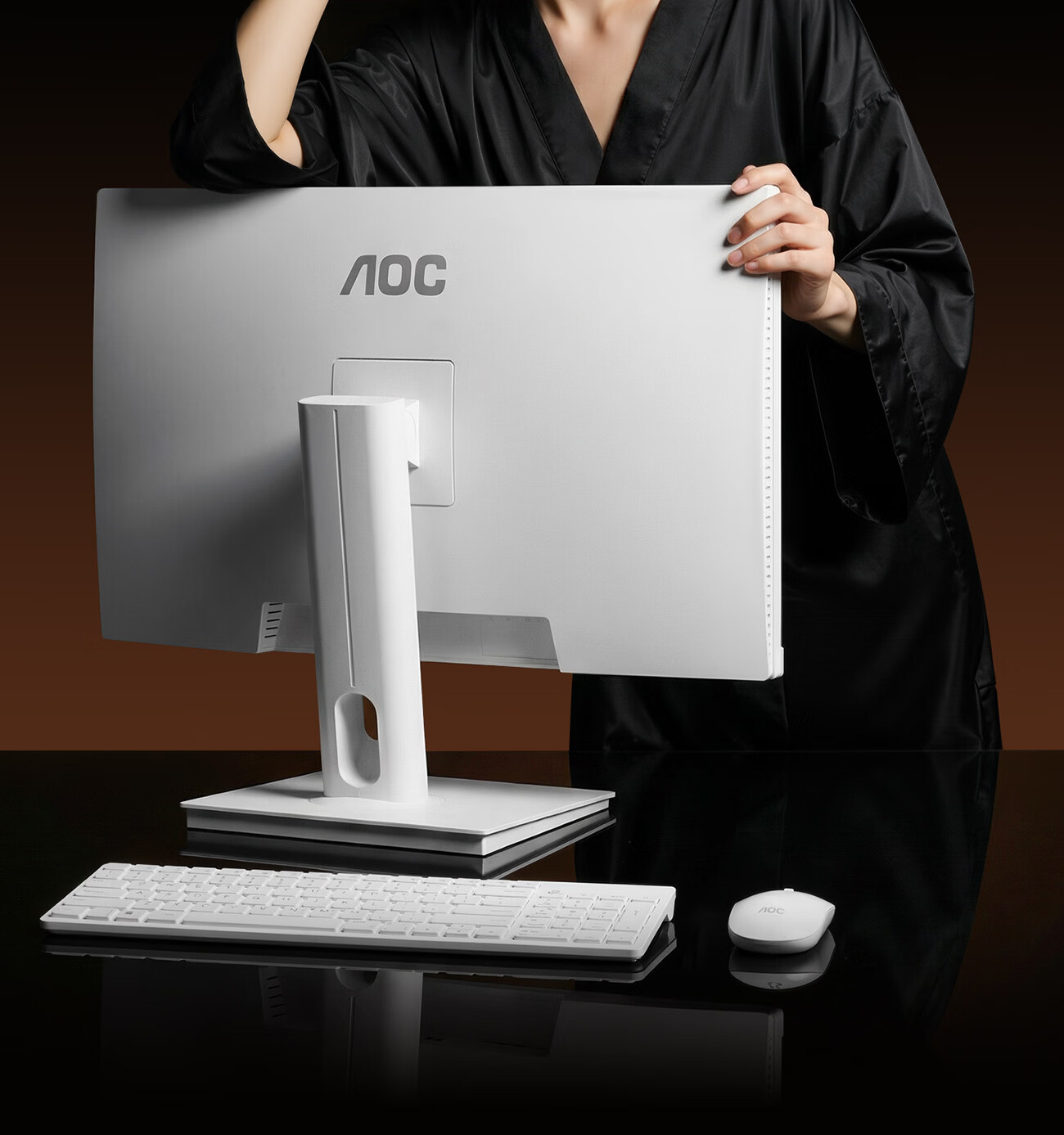 AOC 27-inch All-in-One PC HD AI Office Commercial Home Study Desktop Computer (12th Gen Core i5-12450HX, 16GB RAM, 1TB SSD, Keyboard and Mouse) 9