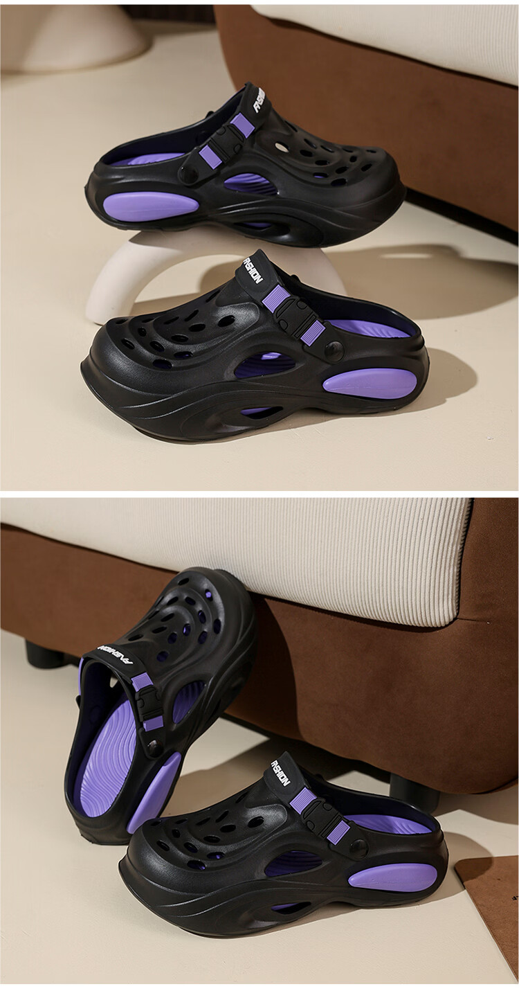CARTELO Summer New Men's Sports Sandals Outdoor Slippers Casual Breathable Hole Shoes JF10 Sand Color Size 44-45 14