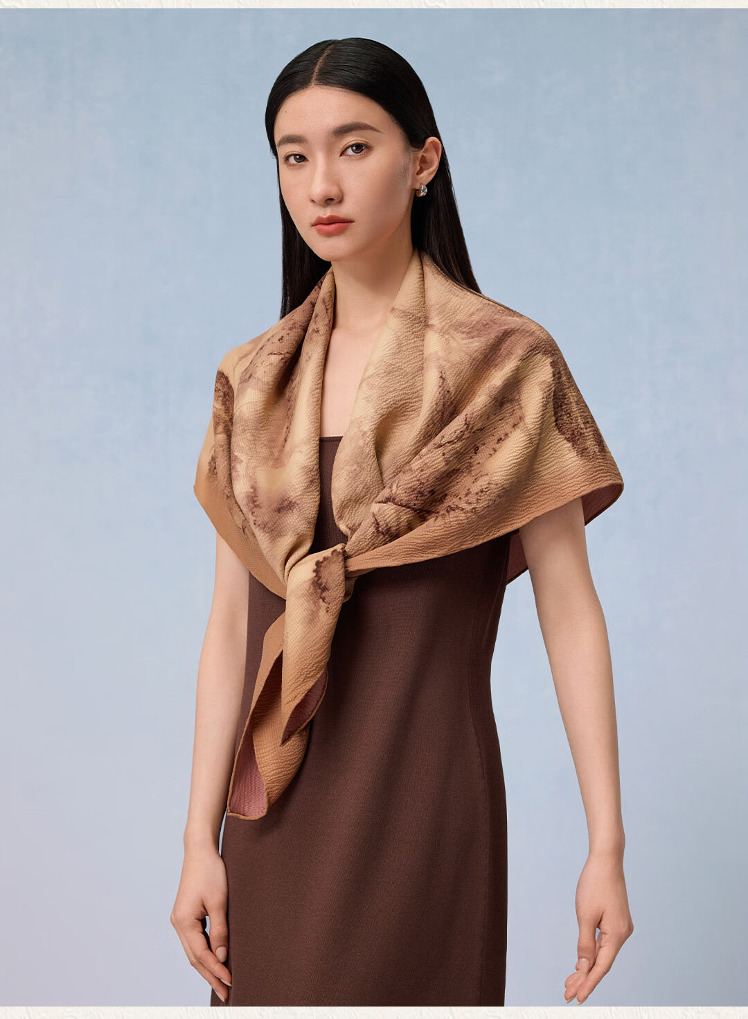 Shanghai Story 100% Mulberry Silk Pearl Satin Women's Scarf Square Scarf Gift Box for Mom and Girlfriend 8