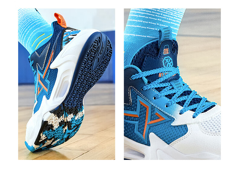 XTEP Youth Style Hunter Sports Shoes Boys Anti-Rollover Burnt Flower Craft Basketball Shoes Black/Changchun Flower Purple 37 10