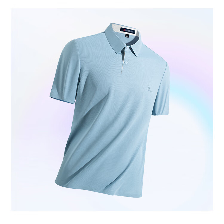 MONTAGUT Men's Short Sleeve Polo Shirt Breathable Cloud-Feel Comfortable Business Casual T-Shirt Pearl Gray L/50 7