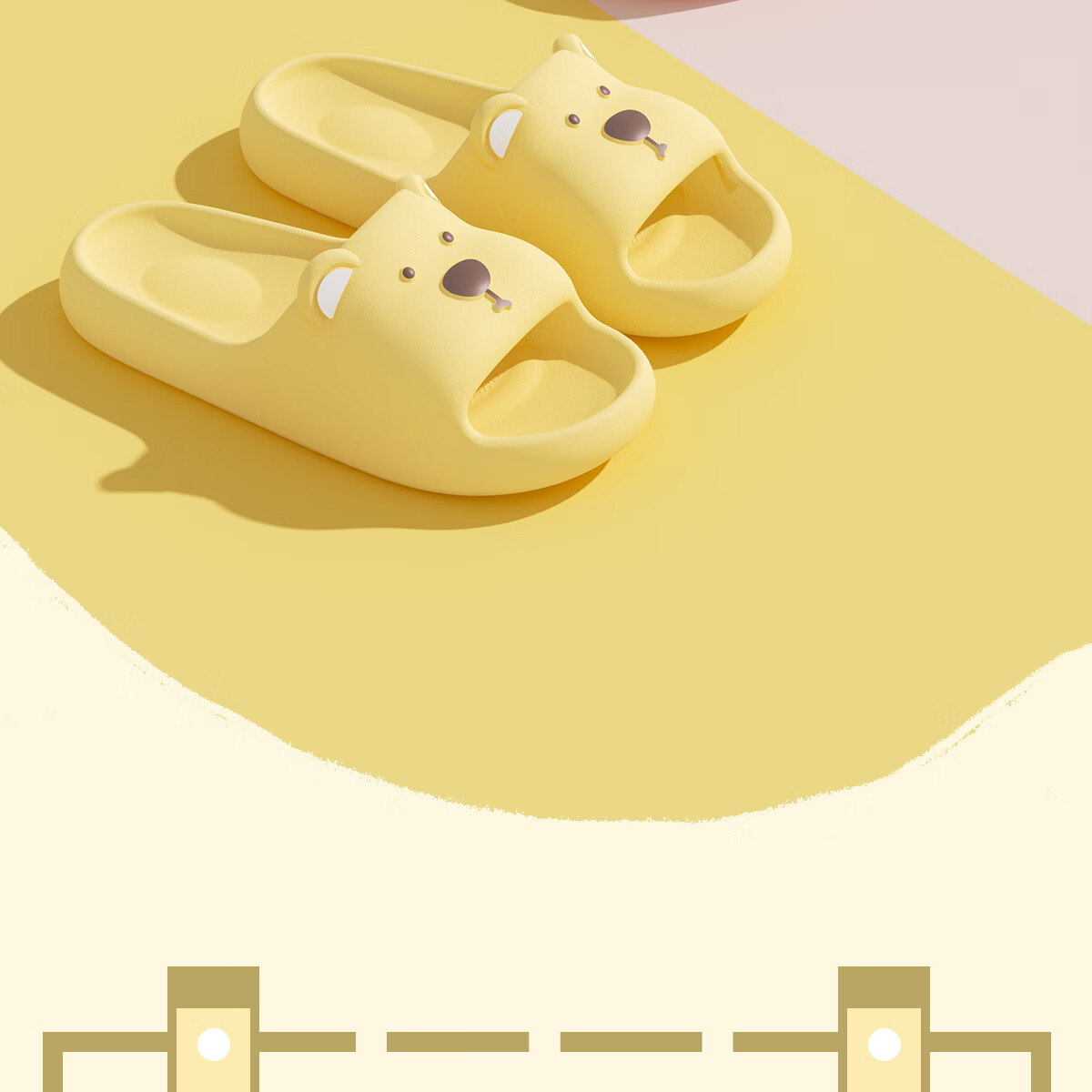 Grace Cute Summer Indoor Home Bathroom Non-Slip EVA Odor-Resistant Couple Slippers for Women and Men 3