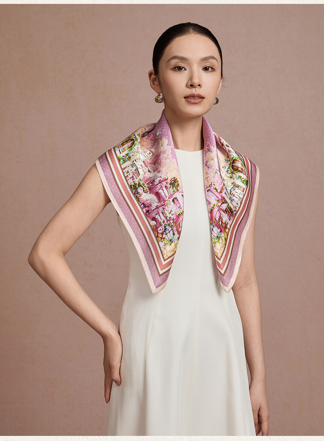Shanghai Story 100% Mulberry Silk Twill Square Scarf Gift Box for Women, Mother's Day Birthday Gift, Mom Neck Scarf 9