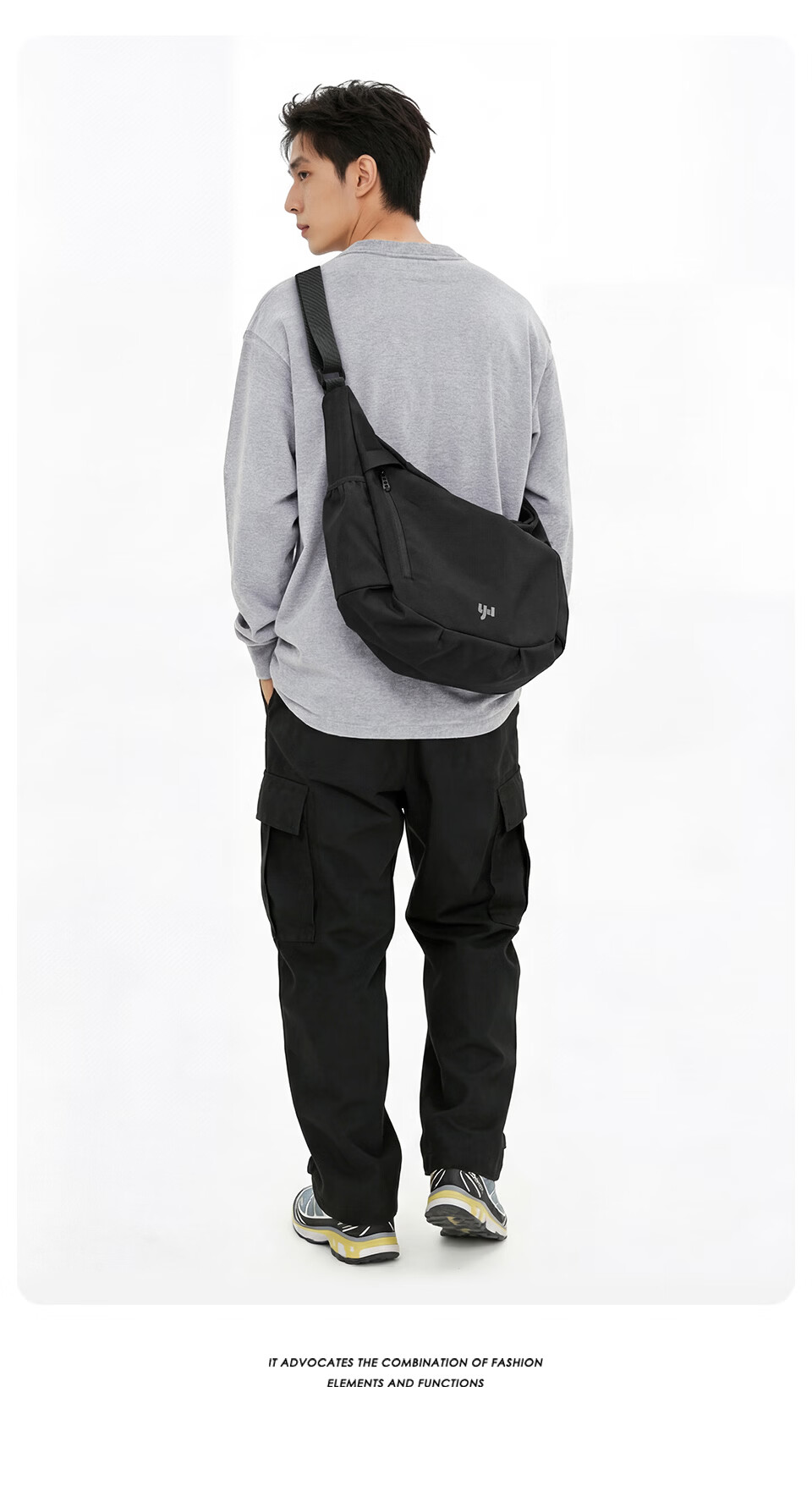Fanzhe 2026 New Lightweight Crossbody Bag Men's Large Capacity Casual Versatile Cycling Sports Chest Shoulder Messenger Bag 11