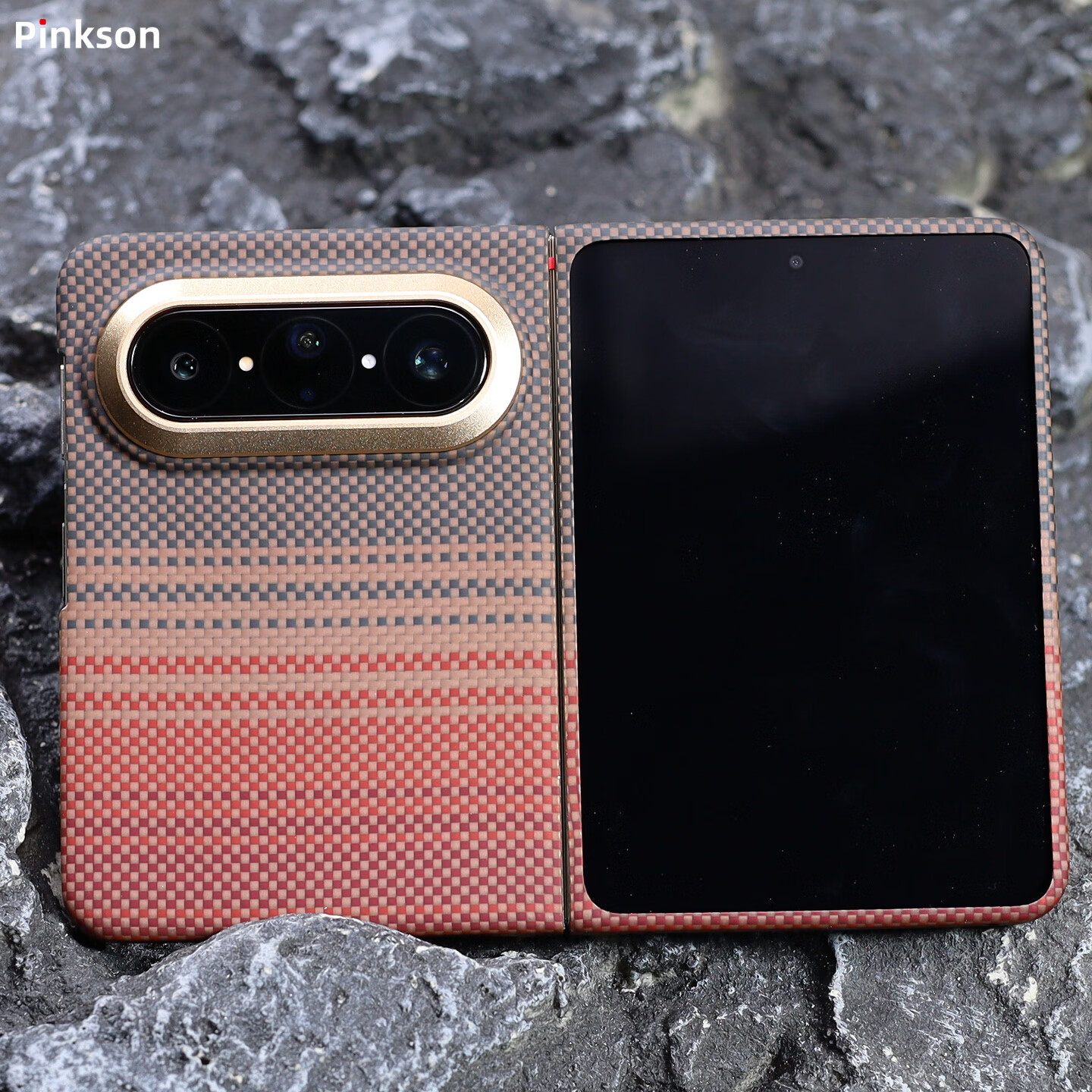 Pinkson Huawei Pura X Max Case Aurora Slim Non-Magnetic Kevlar Aramid Fiber Protective Cover Ultra-Thin Full Coverage Business Trendy Model 5