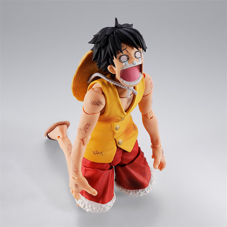 Bandai SHF Luffy One Piece Marineford Summit Battle Action Figure Anime Merchandise 5