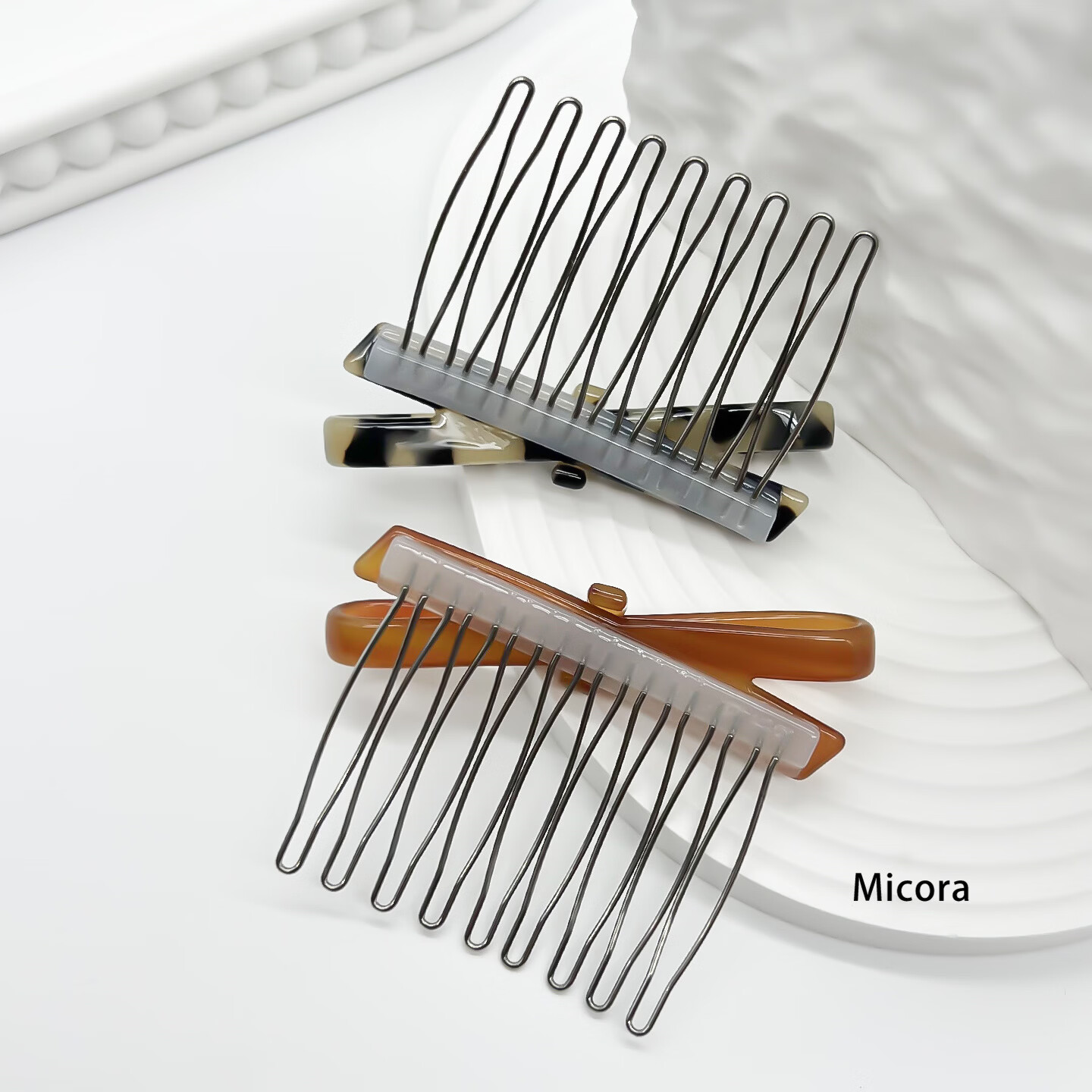 Micora Bow Hairpin Bangs Flyaway Hair Comb Princess Hair Inverted Comb Bun Side Hairpin 9