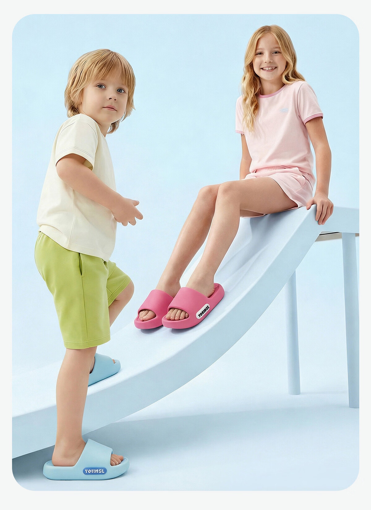 Runrouka Capybara Children's Slippers Girls Summer 2026 New Indoor Home Non-Slip Thick Sole Sandals Boys 11