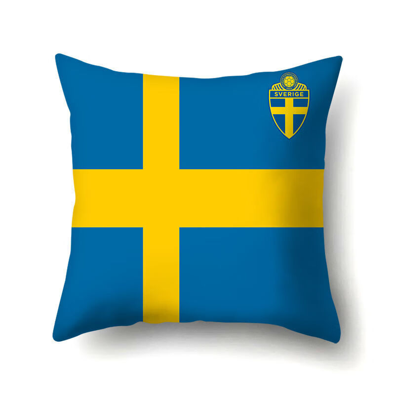 2022卡塔尔世界杯32强抱枕套国旗法国荷兰抱枕靠垫办公室腰枕垫 日本