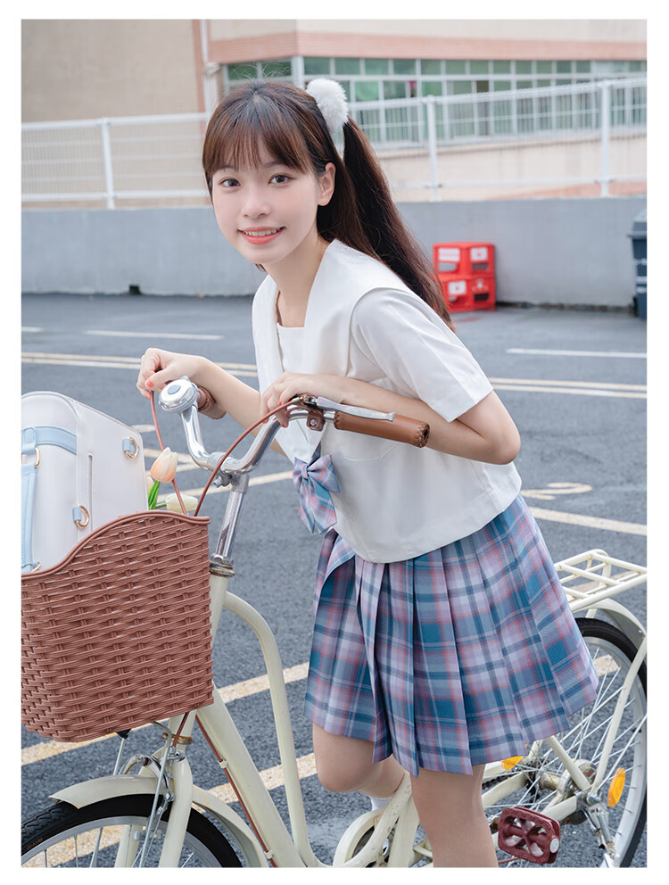 【啦啦酱jk】春告草 恋待蕾 盛夏祷歌等原创jk制服裙格裙 夏季绿格