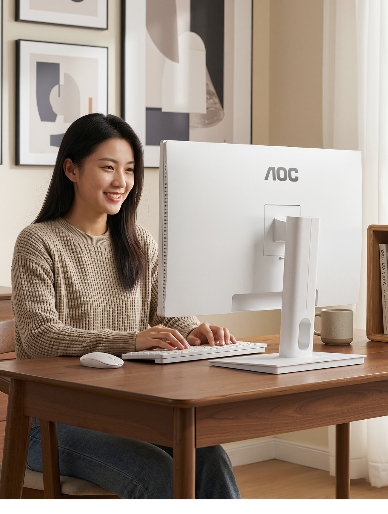 AOC 27-inch All-in-One PC HD AI Office Commercial Home Study Desktop Computer (12th Gen Core i5-12450HX, 16GB RAM, 1TB SSD, Keyboard and Mouse) 18