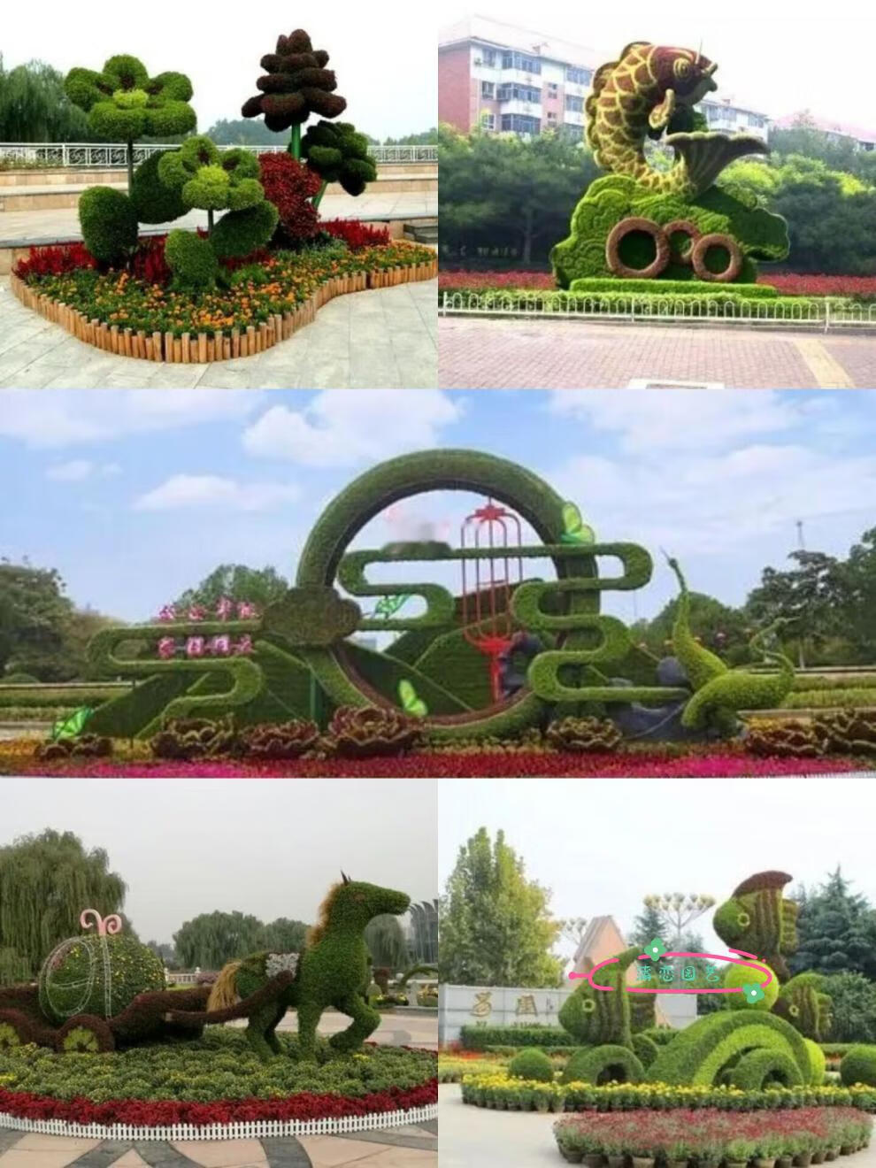 节日仿真绿雕景观五色草造型绿植雕塑绿雕工艺品立体花坛活体绿雕 绿