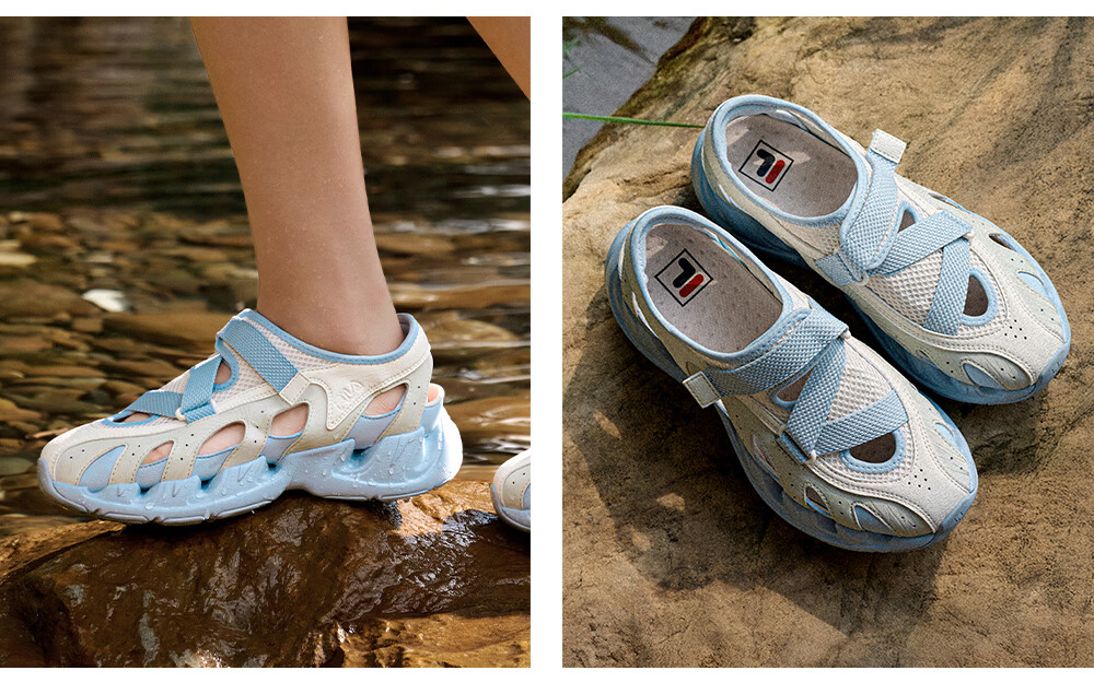 FILA VETTA Sandals | FILA Women's Stream Hiking Shoes 2026 Summer New Casual Non-Slip Quick-Dry Sports Shoes 8