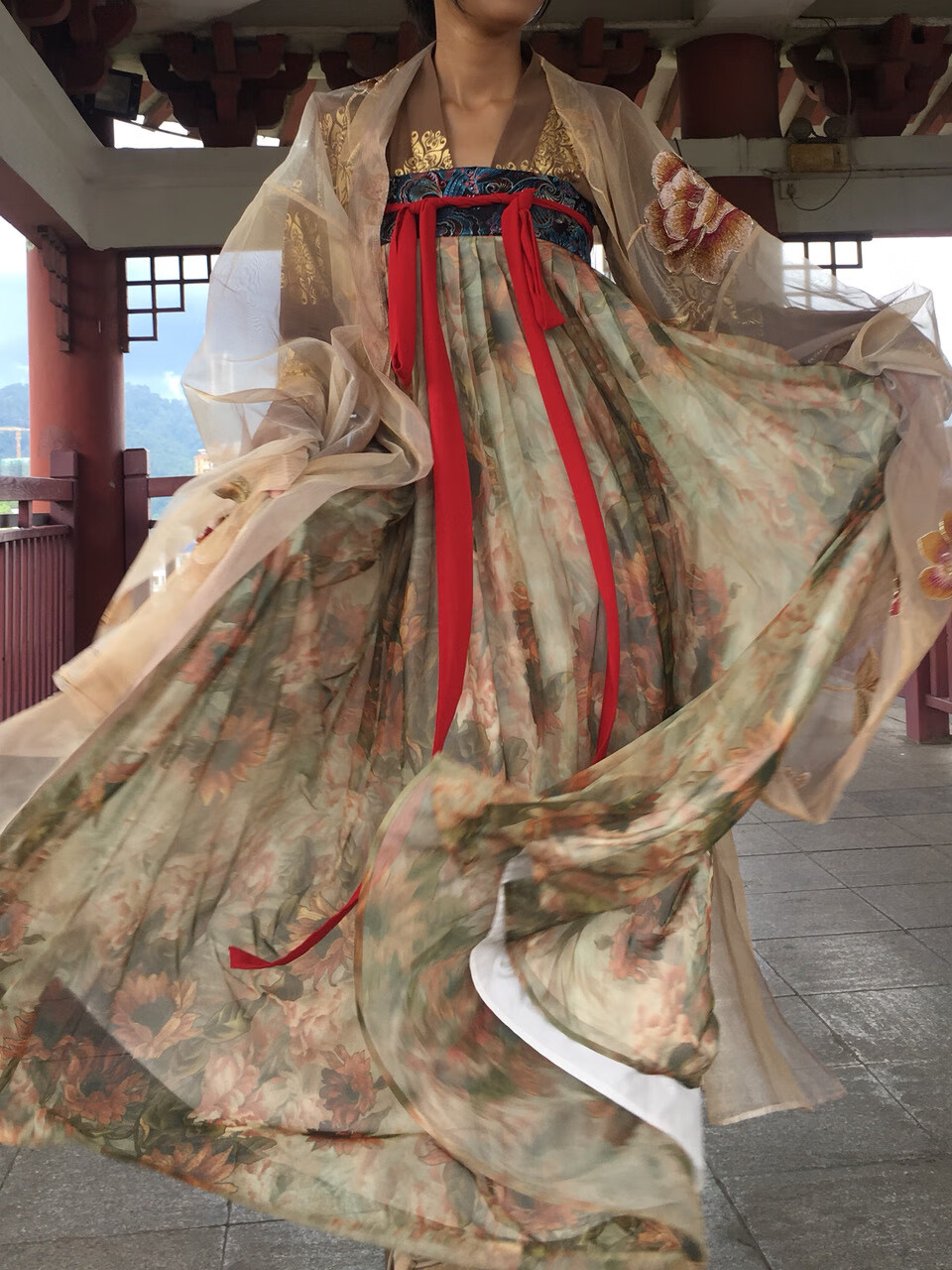 南极人(nanjiren)唐朝服装 古代公主华丽服装唐朝公主汉服暮色大码