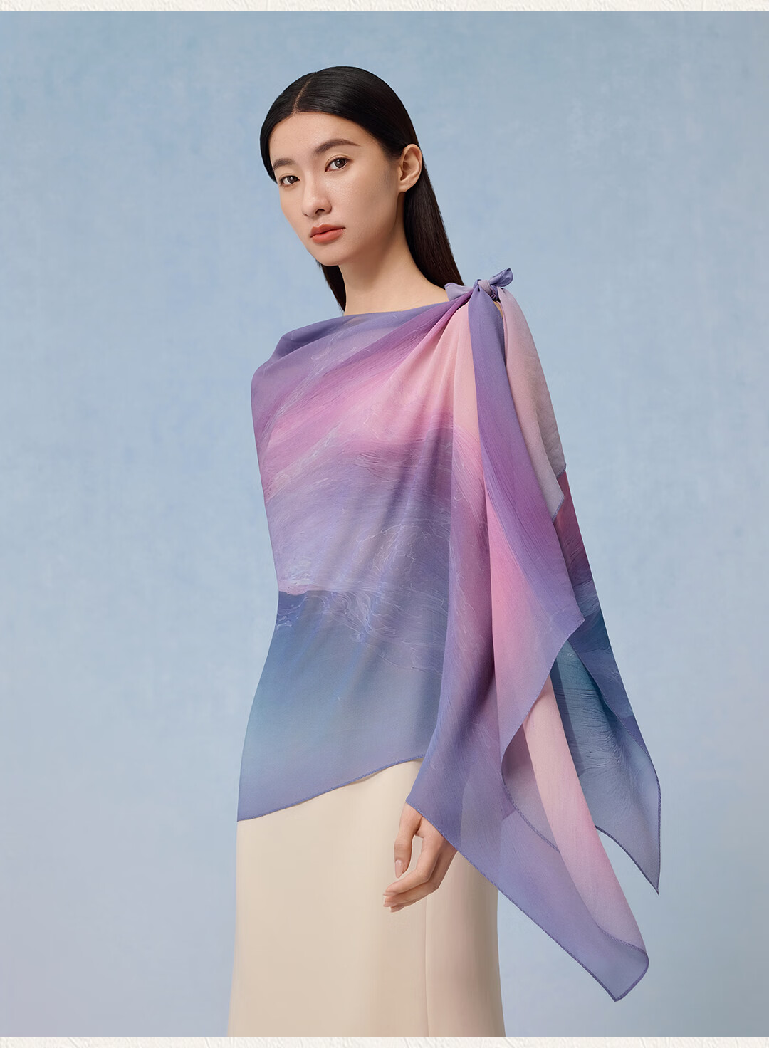 Shanghai Story 100% Mulberry Silk Summer New Arrival Silk Scarf Breathable Shawl Gift Box Birthday Gift for Mom and Girlfriend 7