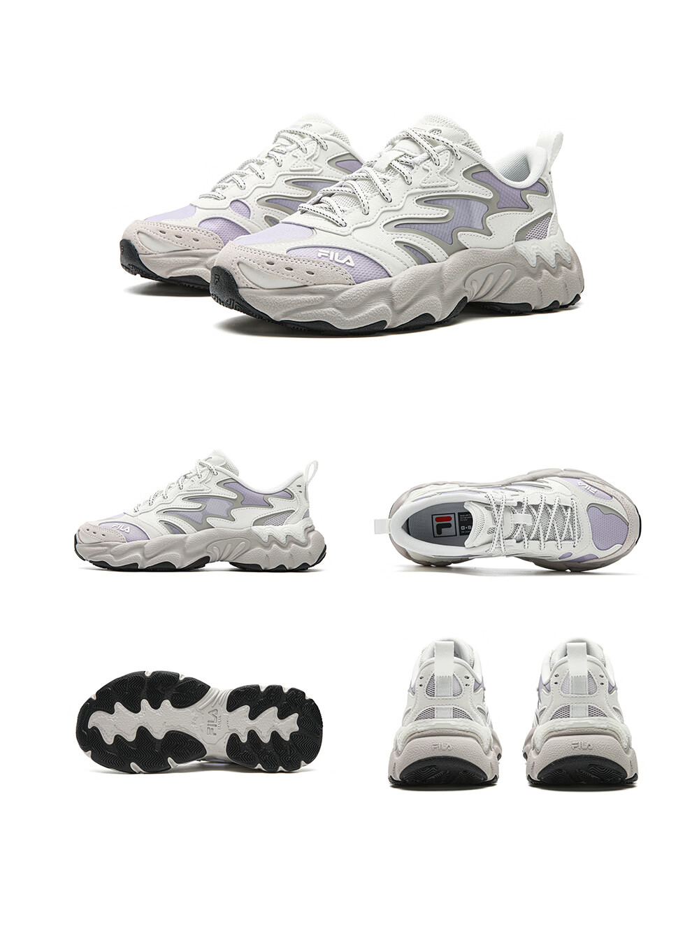 FILA Fern 3rd Generation Women's Breathable Dad Sneakers 2026 Summer New Casual Sports Shoes 37