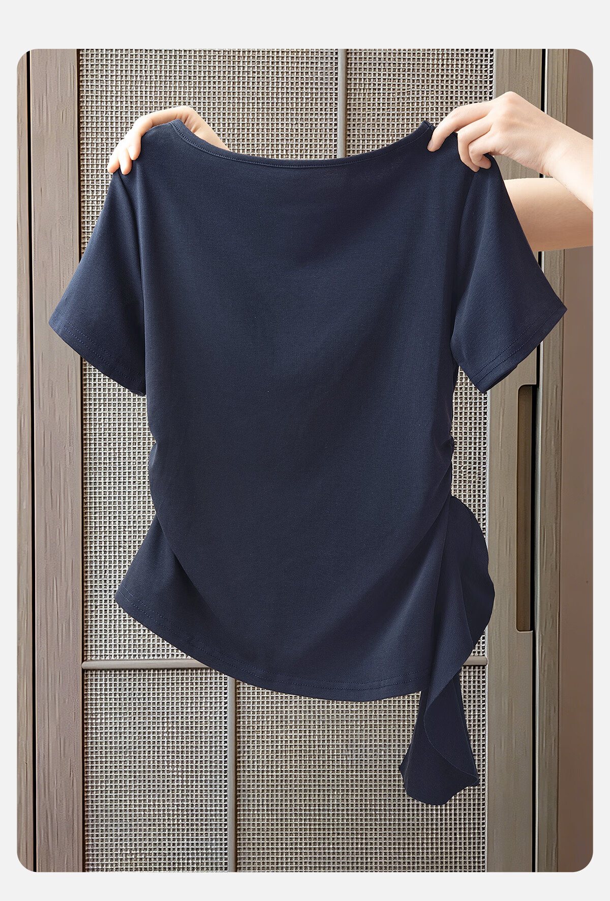 Cypress House Women's Crew Neck Short Sleeve T-Shirt 2026 Summer New Fashion Solid Color Slim Pullover Top 5