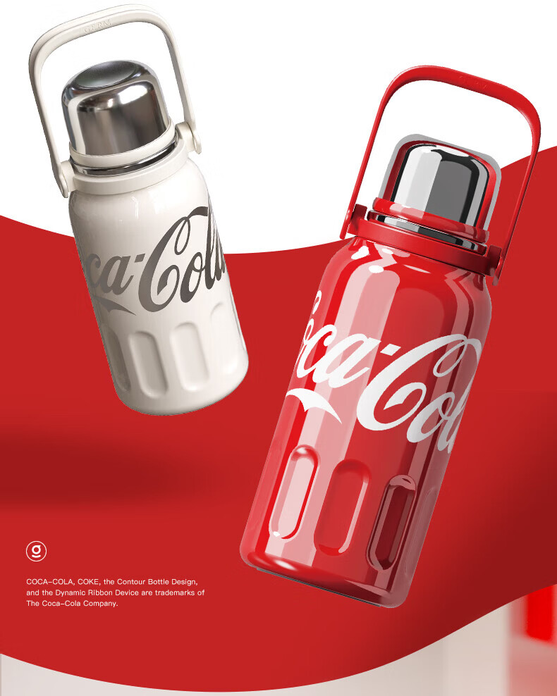 Germ Coca-Cola Collaboration Rhythm Insulated Bottle GE-CK23AW-B35-1 Starlight White 800ml (Piece) 5