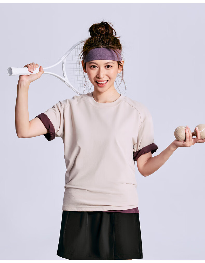 Clothing Cool Feeling Breathable Moisture-Wicking Skin-Friendly Stretch Comfortable Unisex T-Shirt Sports Short Sleeve Couple Style Khaki XL 18