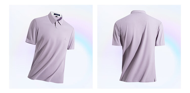 MONTAGUT Men's Short Sleeve Polo Shirt Breathable Cloud-Feel Comfortable Business Casual T-Shirt Pearl Gray L/50 12
