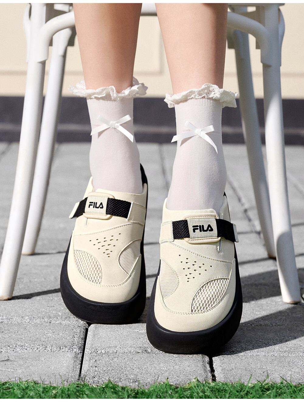 FILA Official Women's SMILA Sandals 2026 Summer Comfortable Birkenstock Style Slide Sandals Commuter Versatile Cool Slippers 17