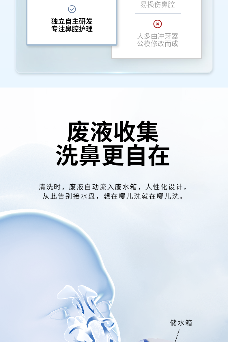 nascool負壓式電動洗鼻器成人家用雙頭洗鼻器過敏性鼻炎沖洗器通鼻