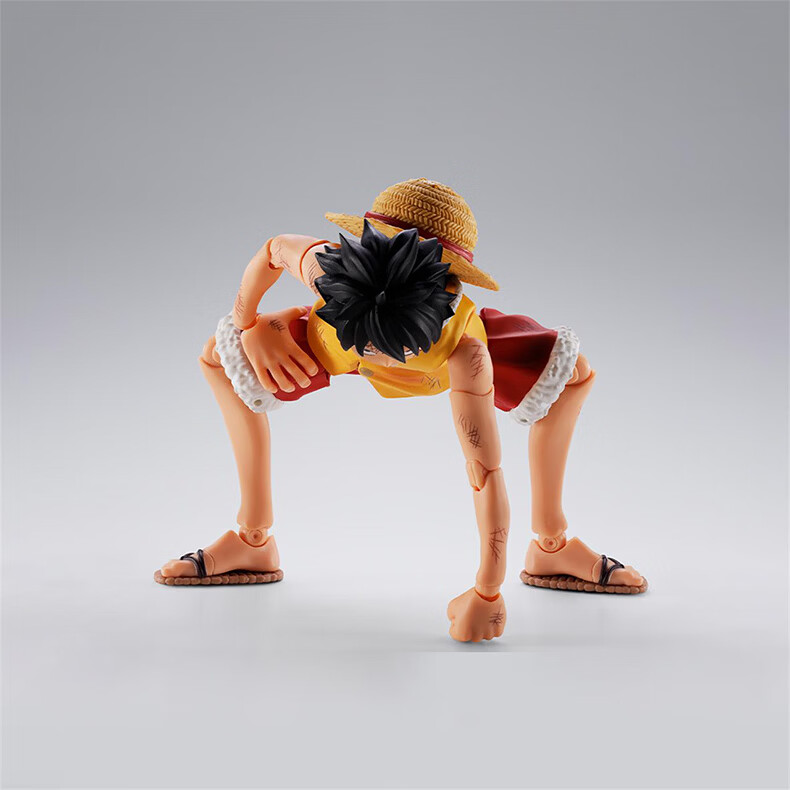 Bandai SHF Luffy One Piece Marineford Summit Battle Action Figure Anime Merchandise 3