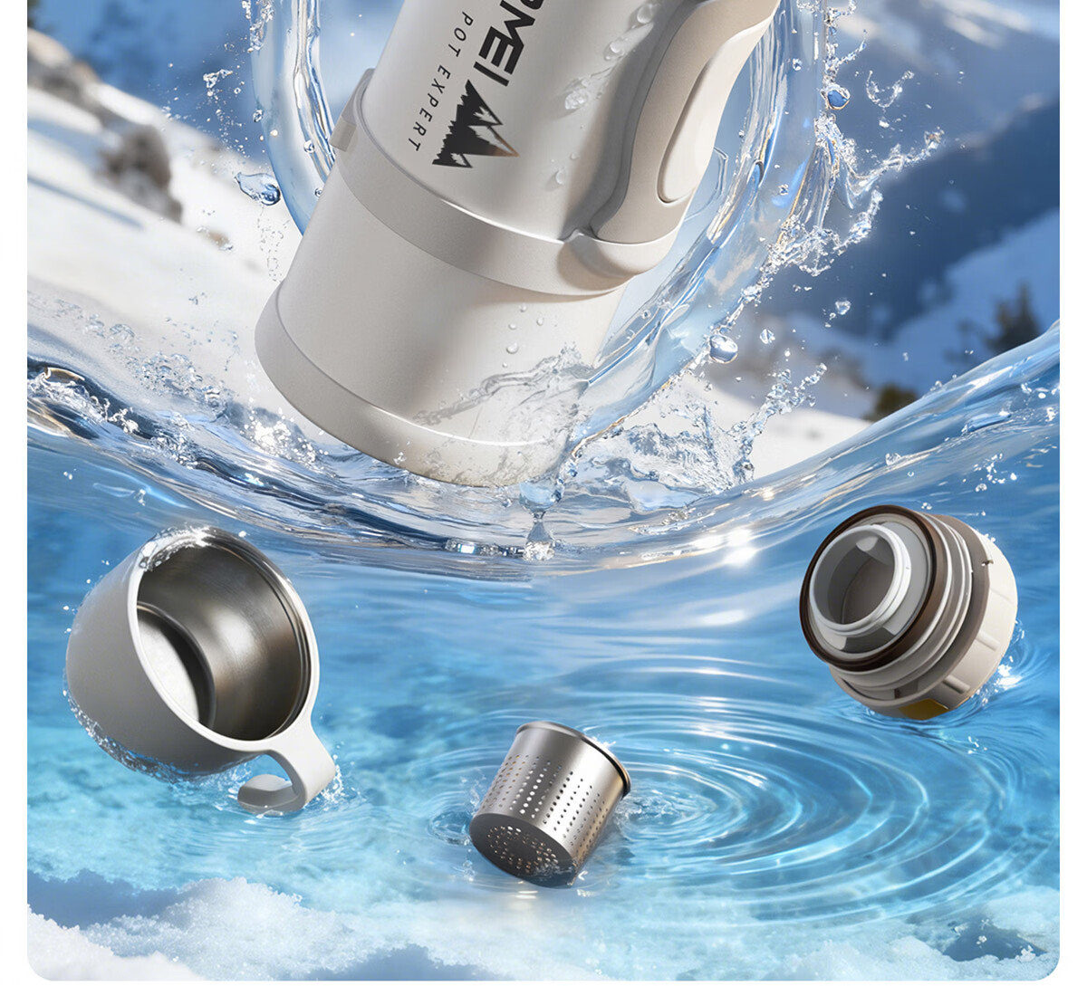 NRMEi Insulated Thermos Large Capacity 316 Stainless Steel Portable Car Outdoor Travel 72-Hour Long-Lasting Vacuum Flask 27