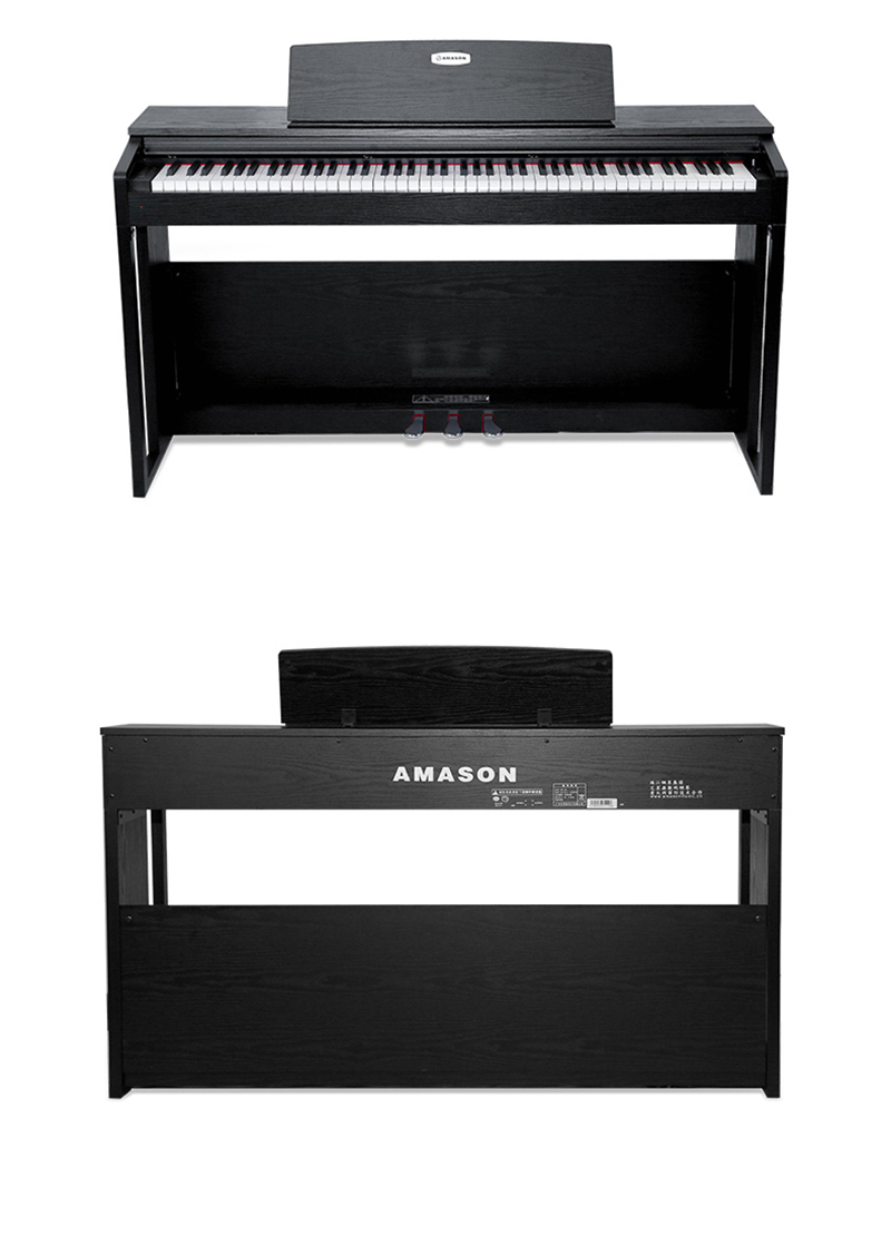 艾茉森(amason) 电钢琴f10/vp119s 重锤88键 成人儿童多功能教学 珠江
