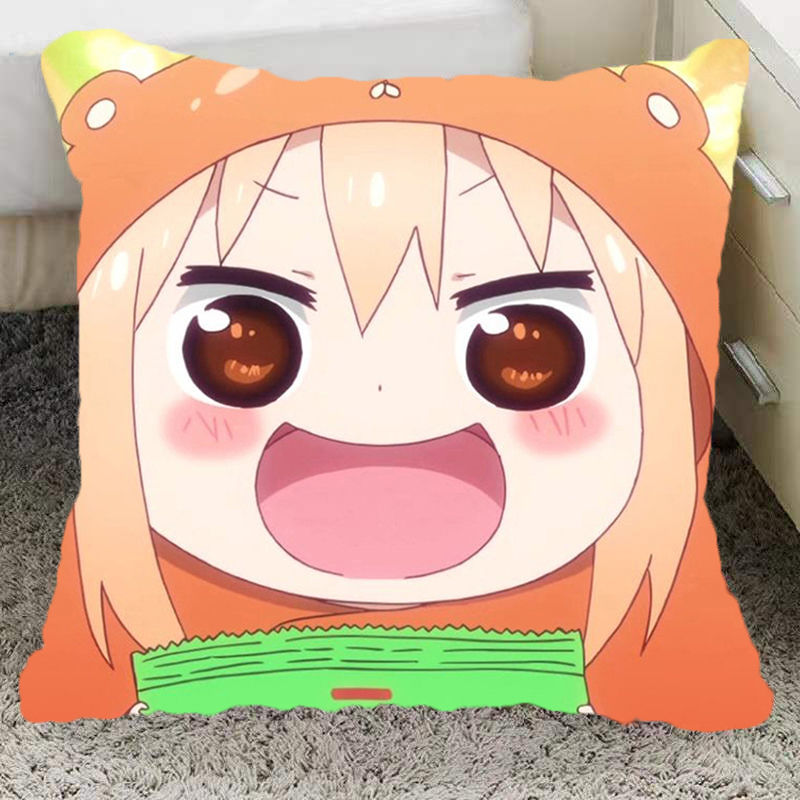 泰戈登 干物妹小埋抱枕 二次元周边同款卡通可爱靠垫卧室床头沙发靠