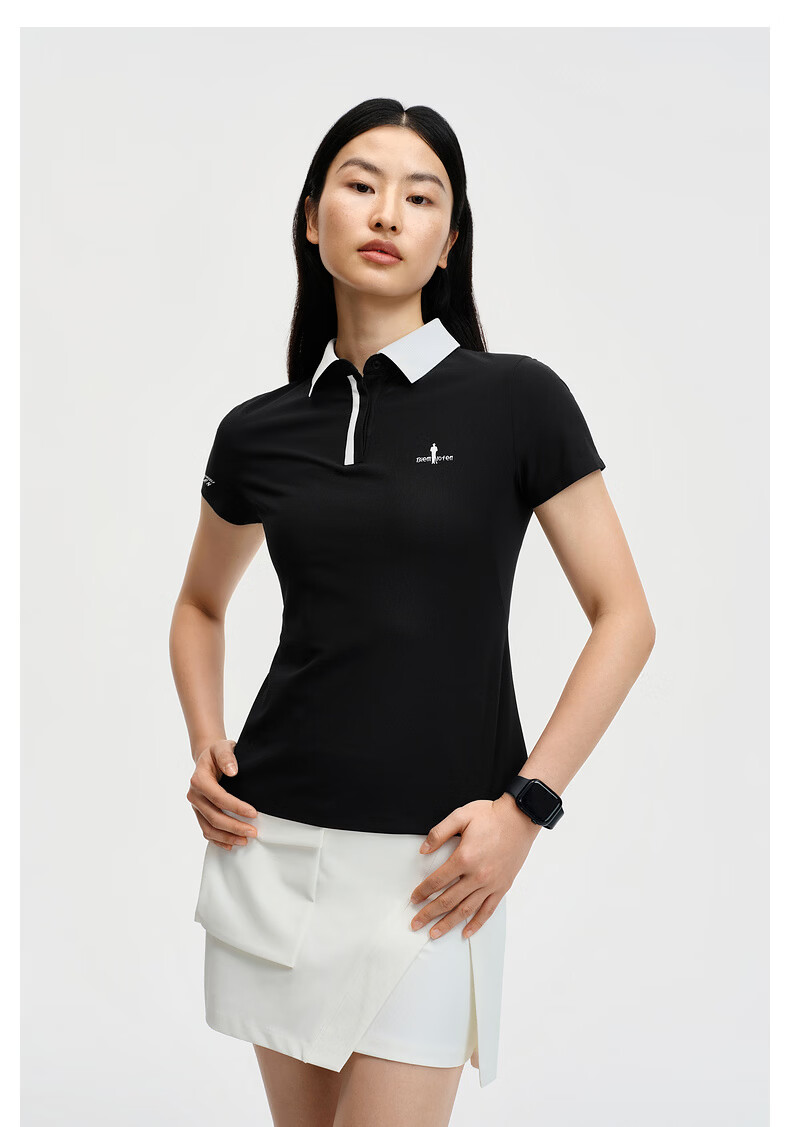 Biyinlefen [Sun Protection Quick-Dry Fabric] 2026 Spring Summer New Women's Casual Commuter Outdoor Cooling Short Sleeve Polo Shirt 1