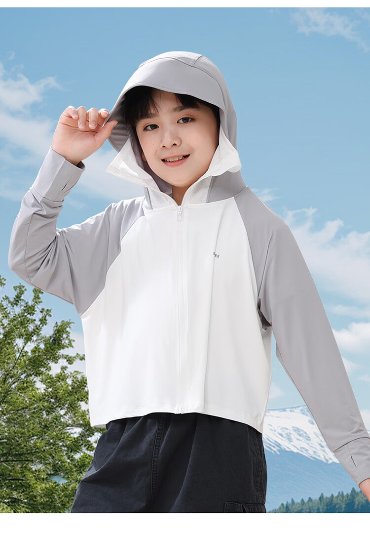 Yuzhaolin Kids Sunscreen Jacket Girls Lightweight UV Protection Boys Ice Silk Breathable Sun Protection Coat 17