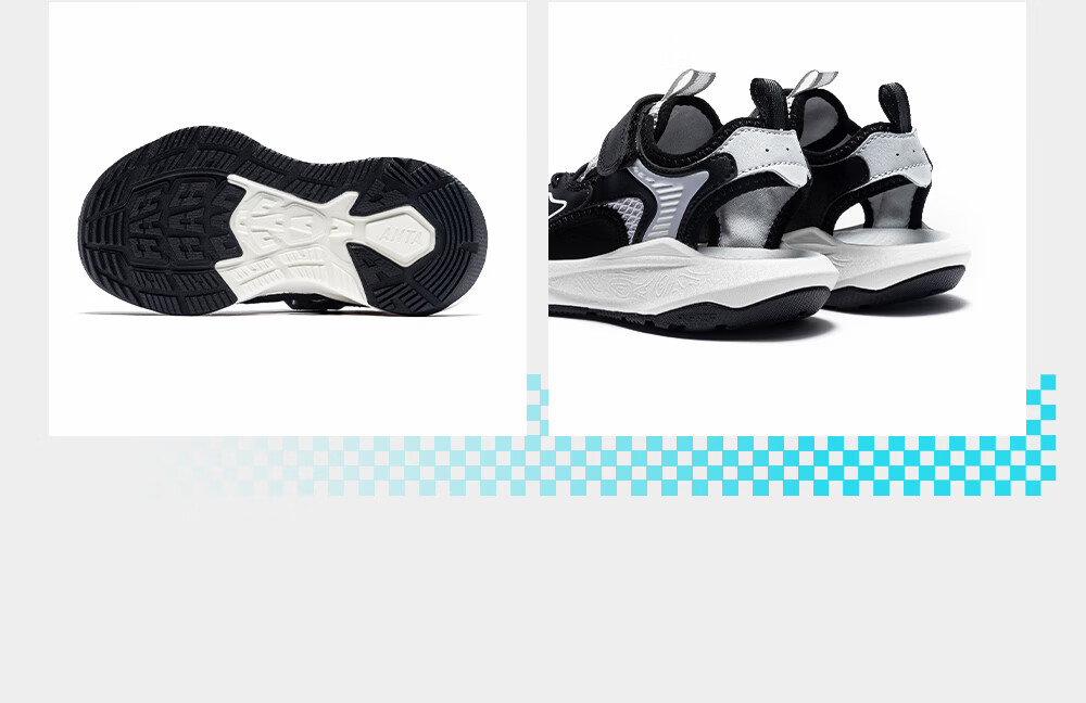 Anta Kids Boys Sandals 2026 Summer Outdoor Breathable Non-slip Closed-toe Beach Shoes A12629935 13