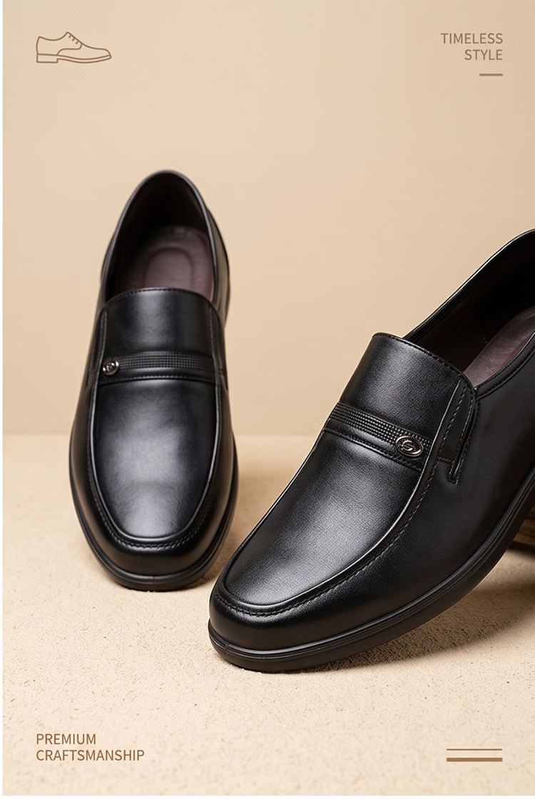 Hengyuanxiang Men's Slip-On Business Casual Breathable Driving Loafers XB406035 Black 40 13