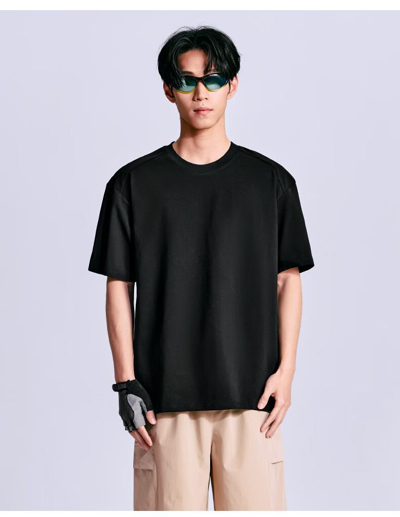 Clothing Cool Feeling Breathable Moisture-Wicking Skin-Friendly Stretch Comfortable Unisex T-Shirt Sports Short Sleeve Couple Style Khaki XL 21