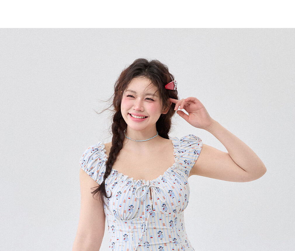 Agliondy Plus Size Women's One-Piece Swimsuit Beach Vacation Slimming Waist Conservative Skirt Swimsuit Milk Apricot Color XL 12