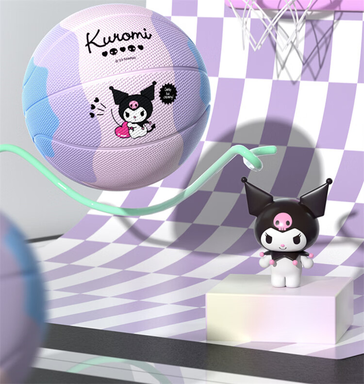 Mesuca Toy Ball Children's Size 5 Youth Girls Gift Foam Rubber Basketball - Kuromi Series 2