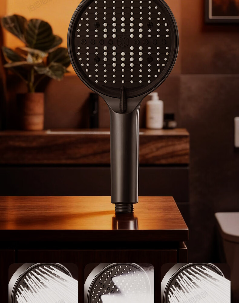 BOONEN High-Pressure Shower Head Large Panel Handheld Shower Faucet Water Heater Booster Showerhead 15