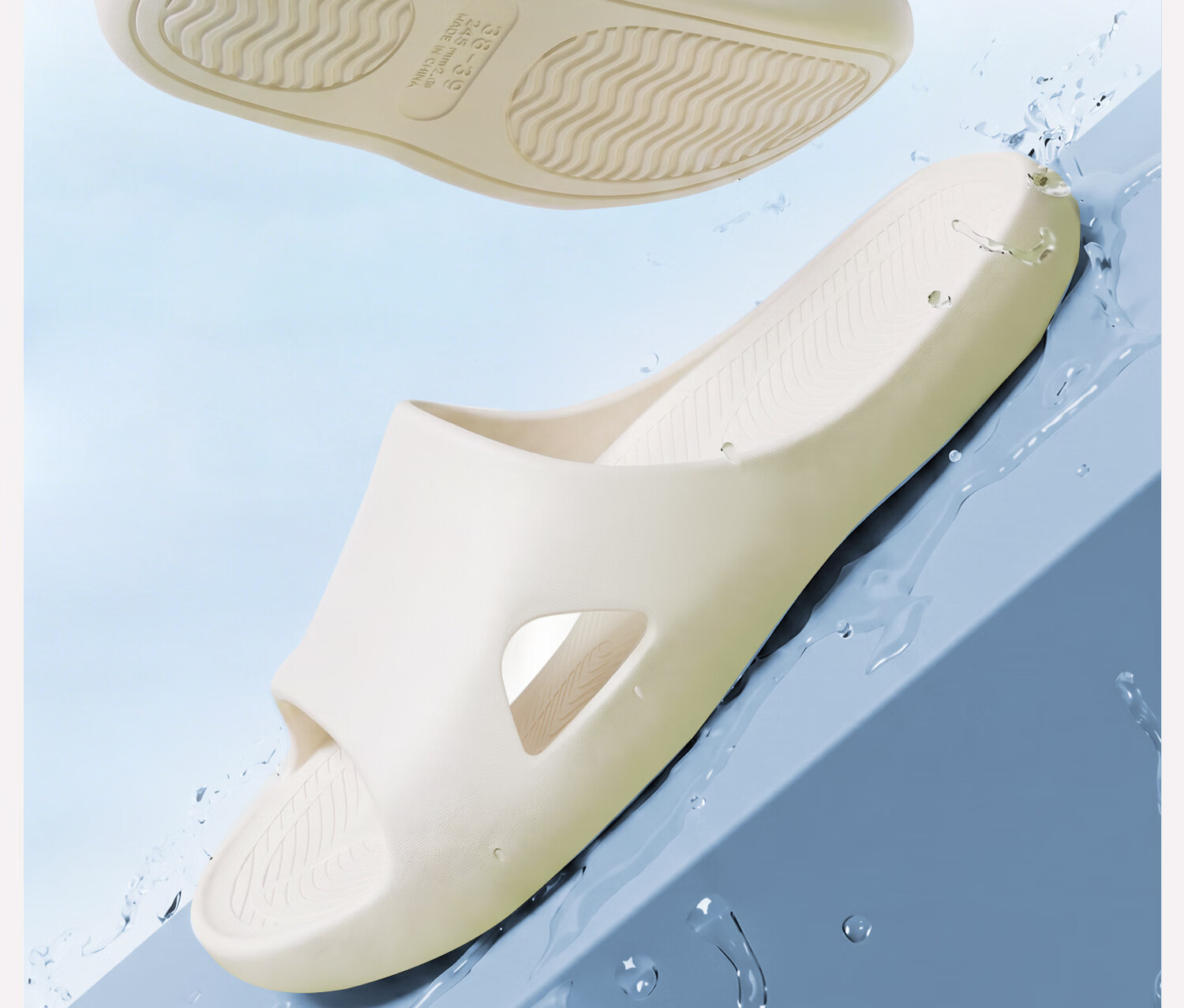Mercury Home Textiles Cloud Sensation Women's Striped Soft Sole Summer Indoor Home Bathroom Couple Flip Flops 9