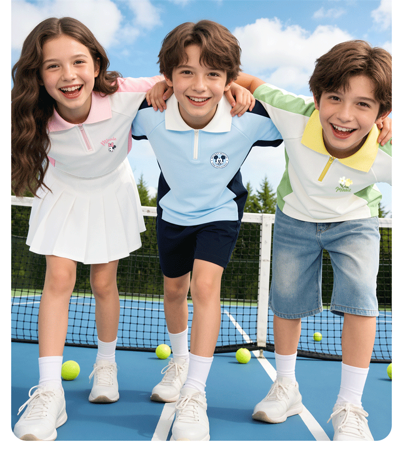 Disney Kids Summer Lightweight Sports Quick-Dry Boys T-Shirt Loose Fashionable Versatile Boys Shorts Set 2