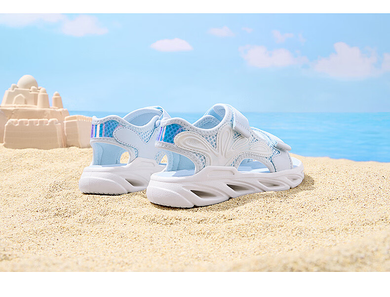 361° Kids Summer Sandals 26 Girls Breathable Soft Sole Non-slip Sports Sandals Purple 28 7
