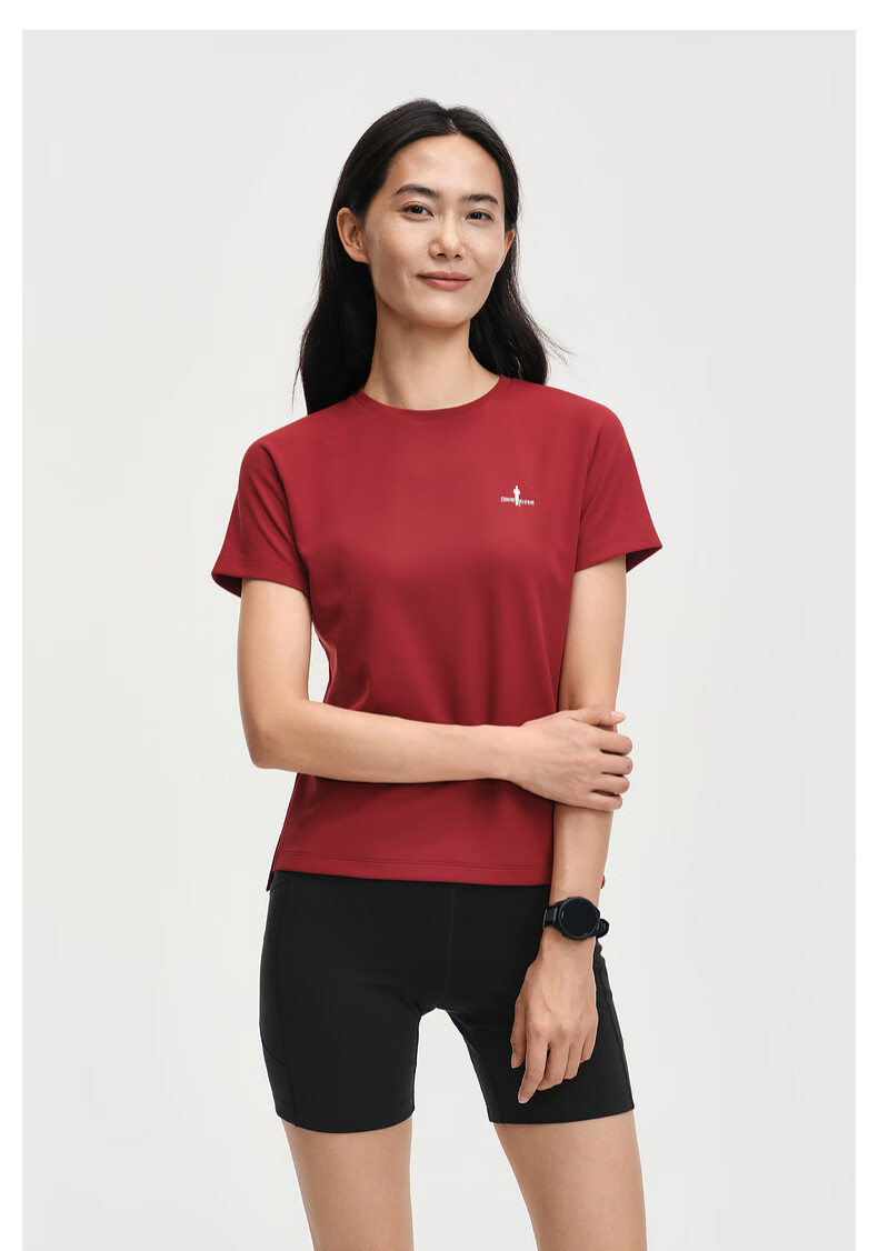 Biyinlefen [Ultra Light T] 2026 Spring Summer New Women's Casual Outdoor Commuting Lightweight Sun Protection Quick-Dry Short Sleeve Crew Neck T-Shirt 1