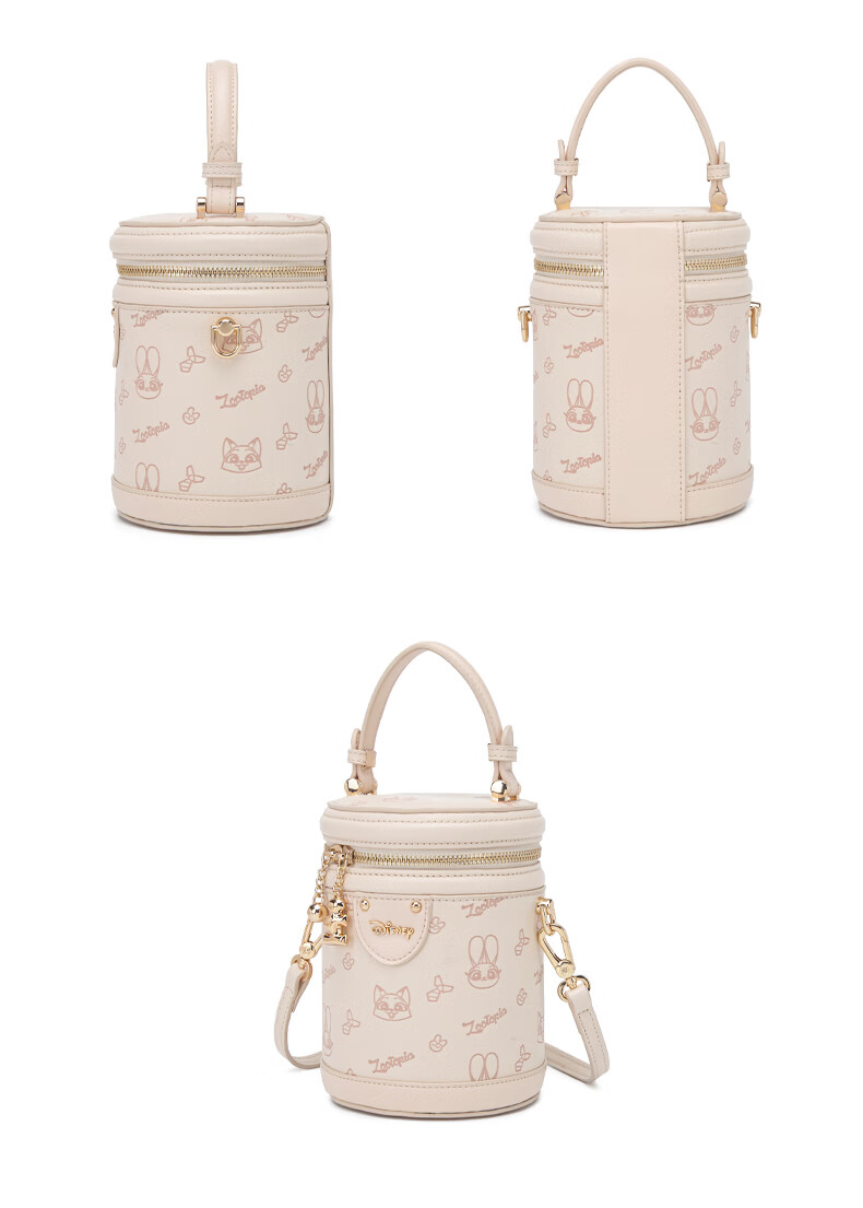 Disney Women's Fashion Bucket Bag Handheld Round Cylinder Crossbody Bag Birthday Gift for Girlfriend and Bestie 14