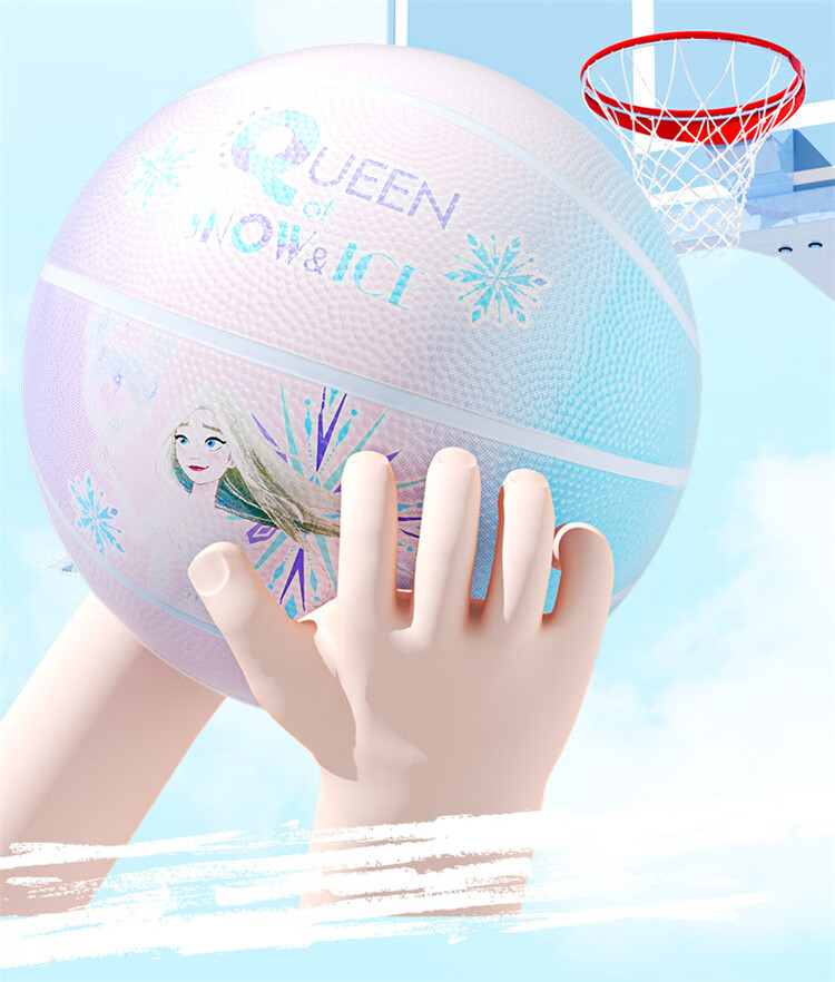 Disney Toy Ball Children's Size 7 Youth Girls Gift Foam Rubber Basketball - Frozen Size 7 Ball 8