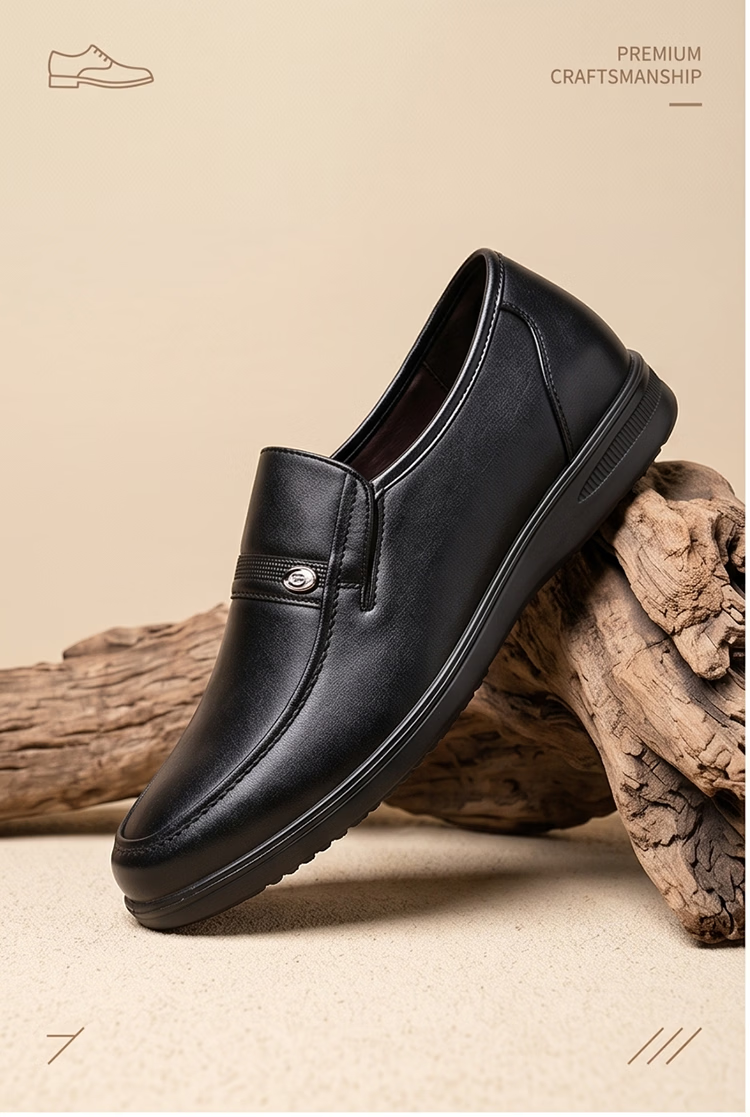Hengyuanxiang Men's Slip-On Business Casual Breathable Driving Loafers XB406035 Black 40 11