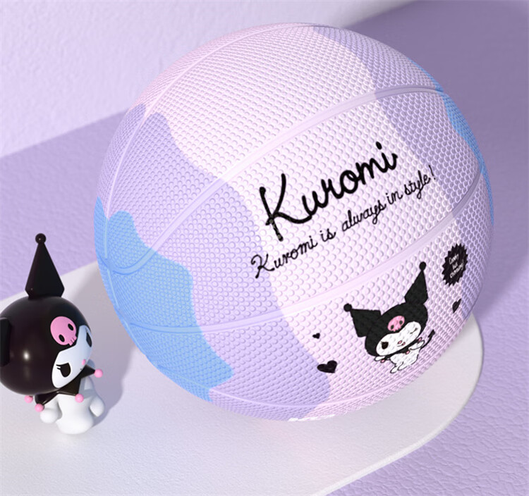 Mesuca Toy Ball Children's Size 5 Youth Girls Gift Foam Rubber Basketball - Kuromi Series 14