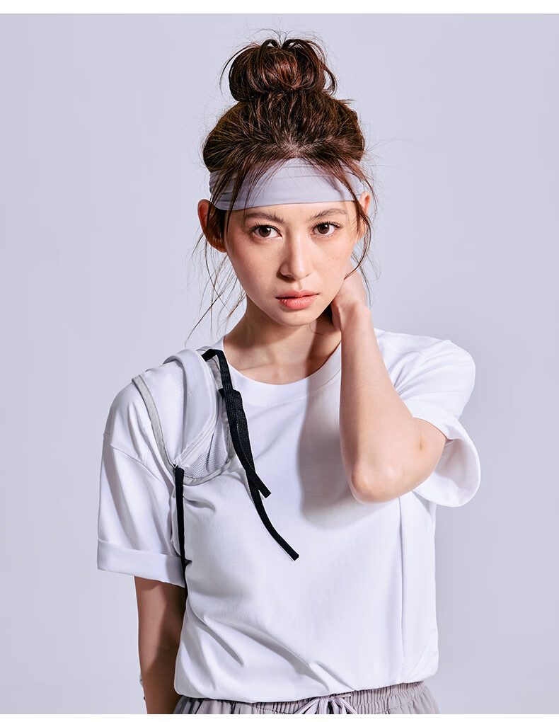 Clothing Cool Feeling Breathable Moisture-Wicking Skin-Friendly Stretch Comfortable Unisex T-Shirt Sports Short Sleeve Couple Style Khaki XL 19