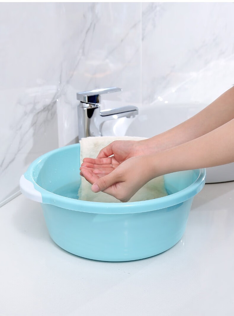 星格曼蓝家用加厚洗脸盆婴儿产妇洗屁股盆加高大号洗