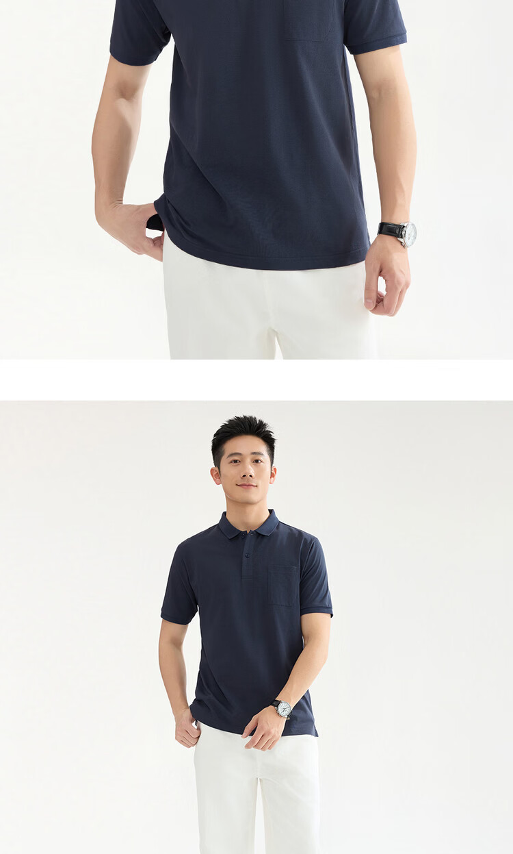 Giordano Men's Short Sleeve Polo Shirt Summer Breathable Cotton Moisture-Wicking Pocket Collar Sports Top 13016213 13