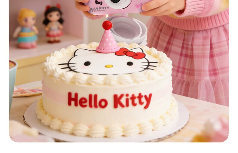 MAQUCC Kids Camera for Photography 6-10 Years Birthday Gift Student Girls 7-14 Years Hello Kitty Toy Practical Party Favor 8-12 15
